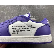 CUSTOM DM7890-386 OFF-WHITE X JORDAN SCOTT TRAVIS AIR 1 X 0809